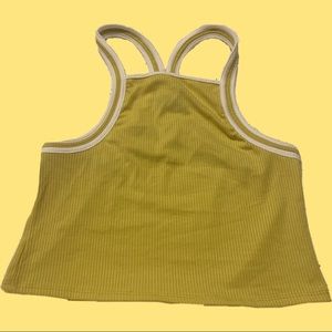 Mustered yellow crop top